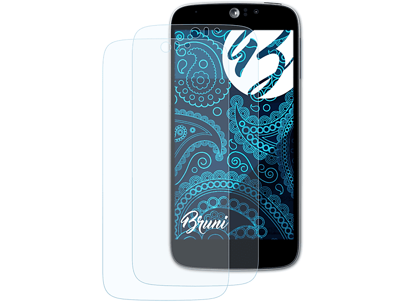 BRUNI 2x Basics-Clear Schutzfolie(für Acer Liquid Z Jade (Plus))