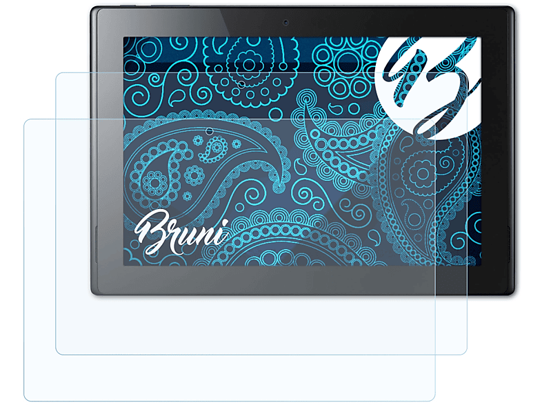 BRUNI 2x Basics-Clear Tab 10 Acer Iconia Schutzfolie(für (A3-A30))