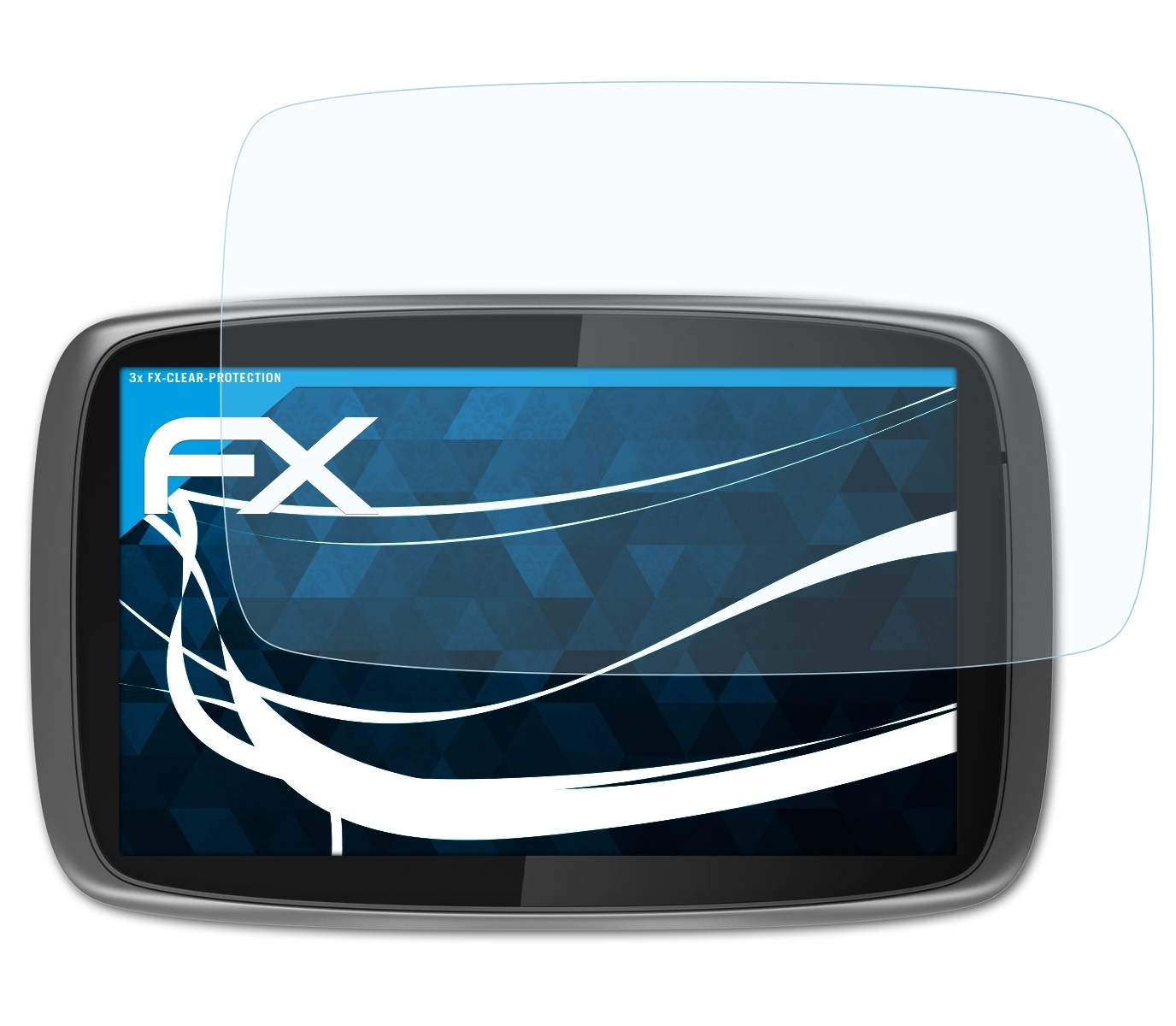 ATFOLIX 3x FX-Clear 6100 610 TomTom / (2015)) Displayschutz(für