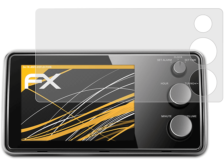 Displayschutz(für Philips FX-Antireflex AJB3552/12) ATFOLIX 3x
