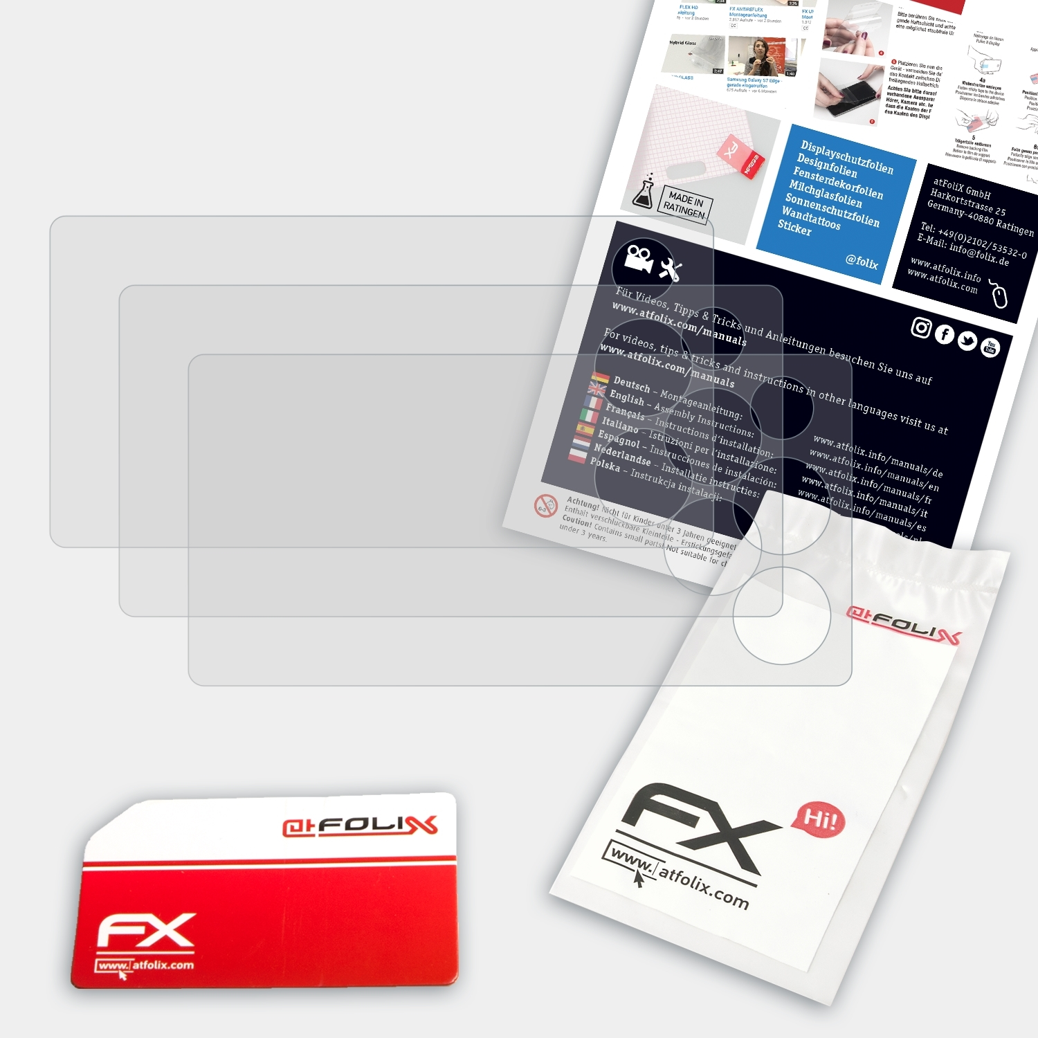 ATFOLIX 3x FX-Antireflex Philips Displayschutz(für AJB3552/12)