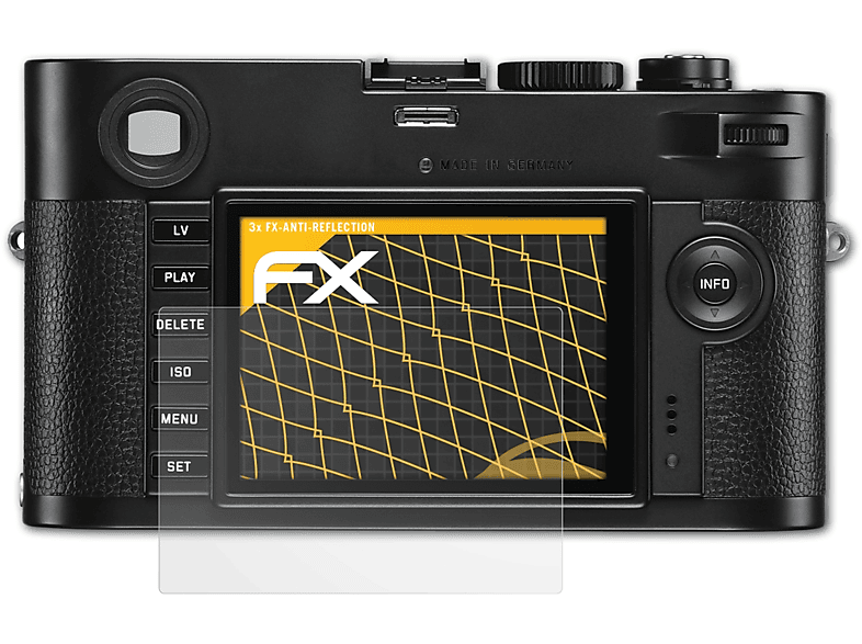 ATFOLIX 3x 246)) M (Typ Displayschutz(für Monochrom FX-Antireflex Leica