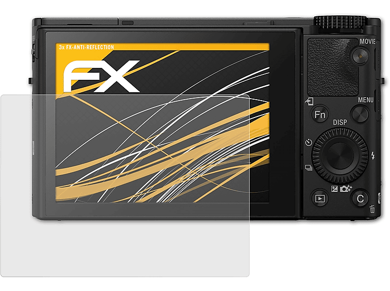 ATFOLIX 3x FX-Antireflex Displayschutz(für Sony DSC-RX100 IV)