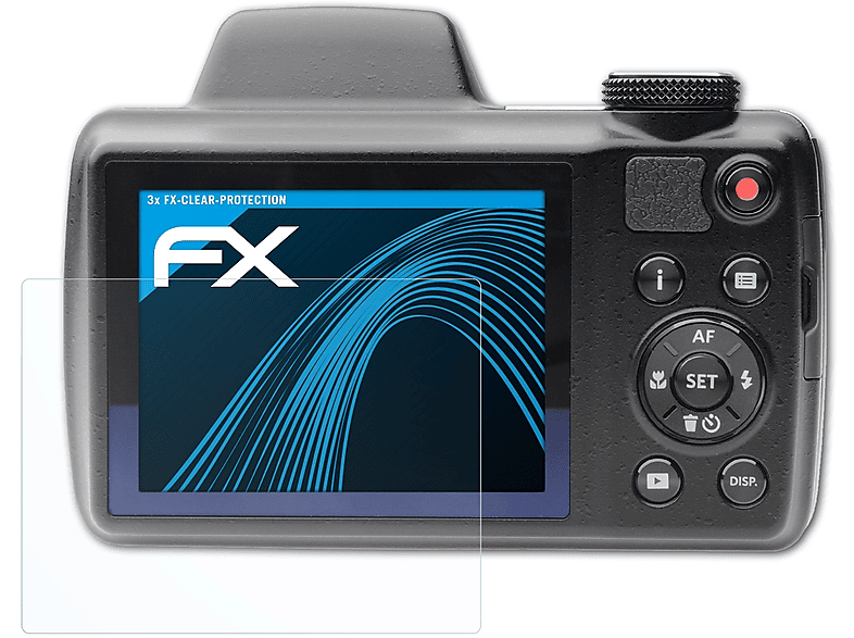 AZ525) ATFOLIX 3x Kodak FX-Clear Displayschutz(für PixPro