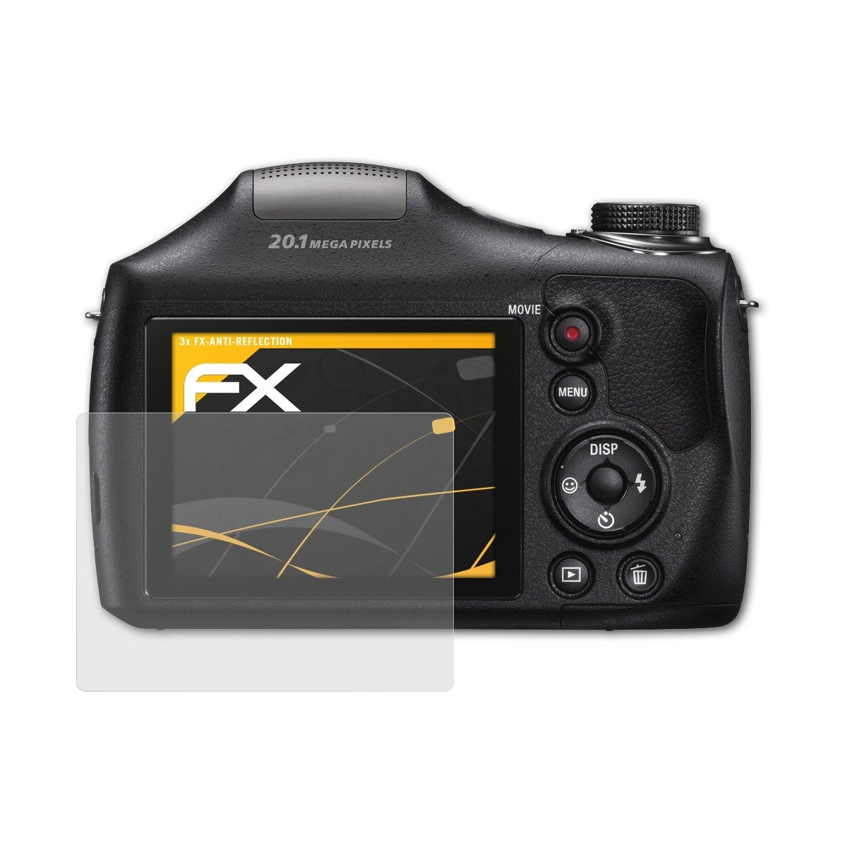 ATFOLIX 3x Displayschutz(für Sony FX-Antireflex DSC-H300)