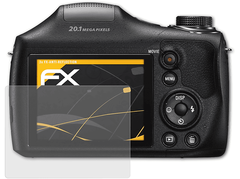 ATFOLIX 3x Displayschutz(für Sony FX-Antireflex DSC-H300)