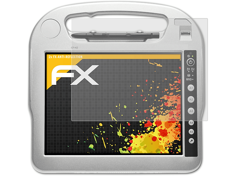 FX-Antireflex ToughBook 2x Displayschutz(für ATFOLIX Panasonic CF-H2)