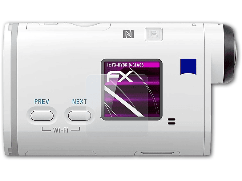 ATFOLIX FX-Hybrid-Glass Schutzglas(für Sony FDR-X1000 4K) | Kamera Schutzfolie