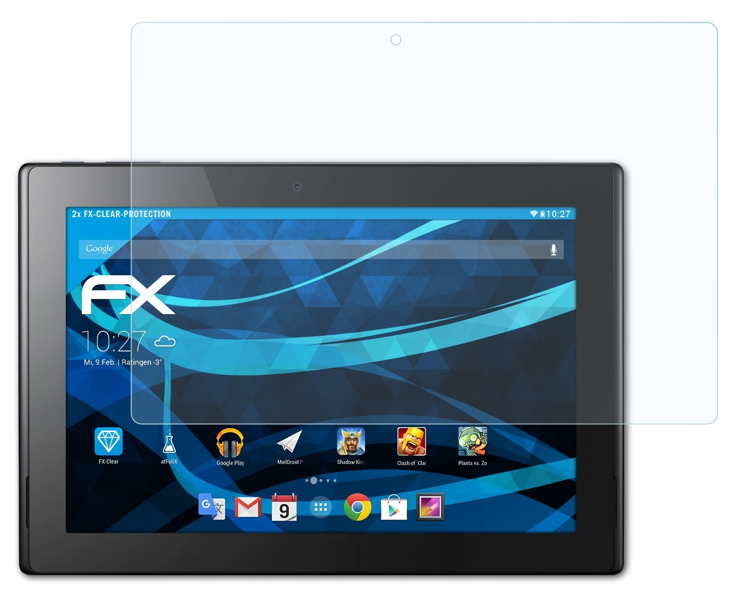 10 FX-Clear ATFOLIX Tab 2x Displayschutz(für (A3-A30)) Acer Iconia