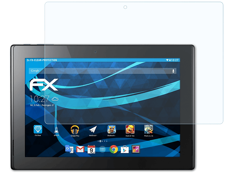 ATFOLIX 2x FX-Clear Displayschutz(für Acer Iconia Tab 10 (A3-A30))