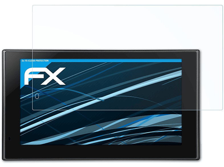 ATFOLIX 3x FX-Clear Displayschutz(für Garmin 660LMT-D) Camper