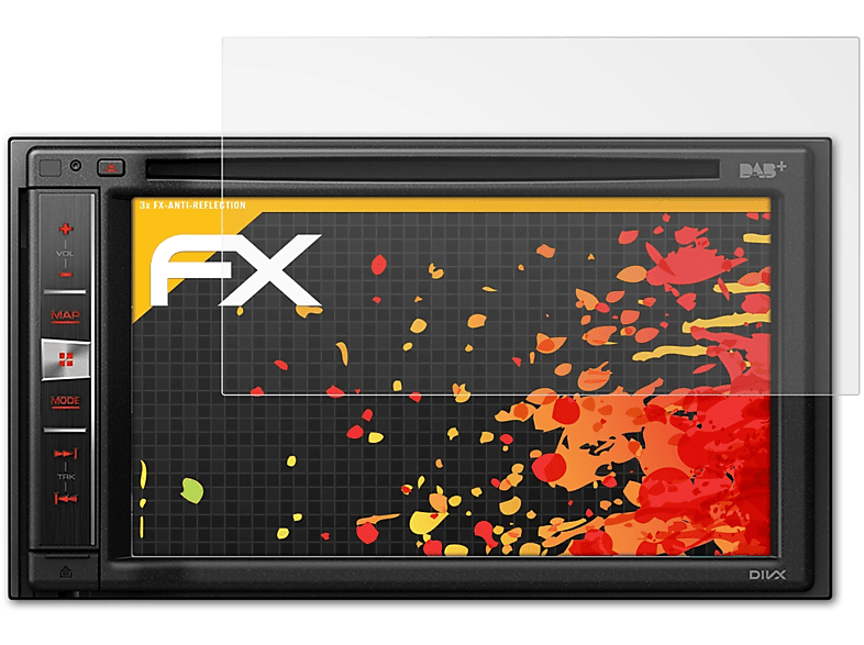 ATFOLIX 3x Displayschutz(für FX-Antireflex Pioneer Avic-F970DAB / F980DAB)