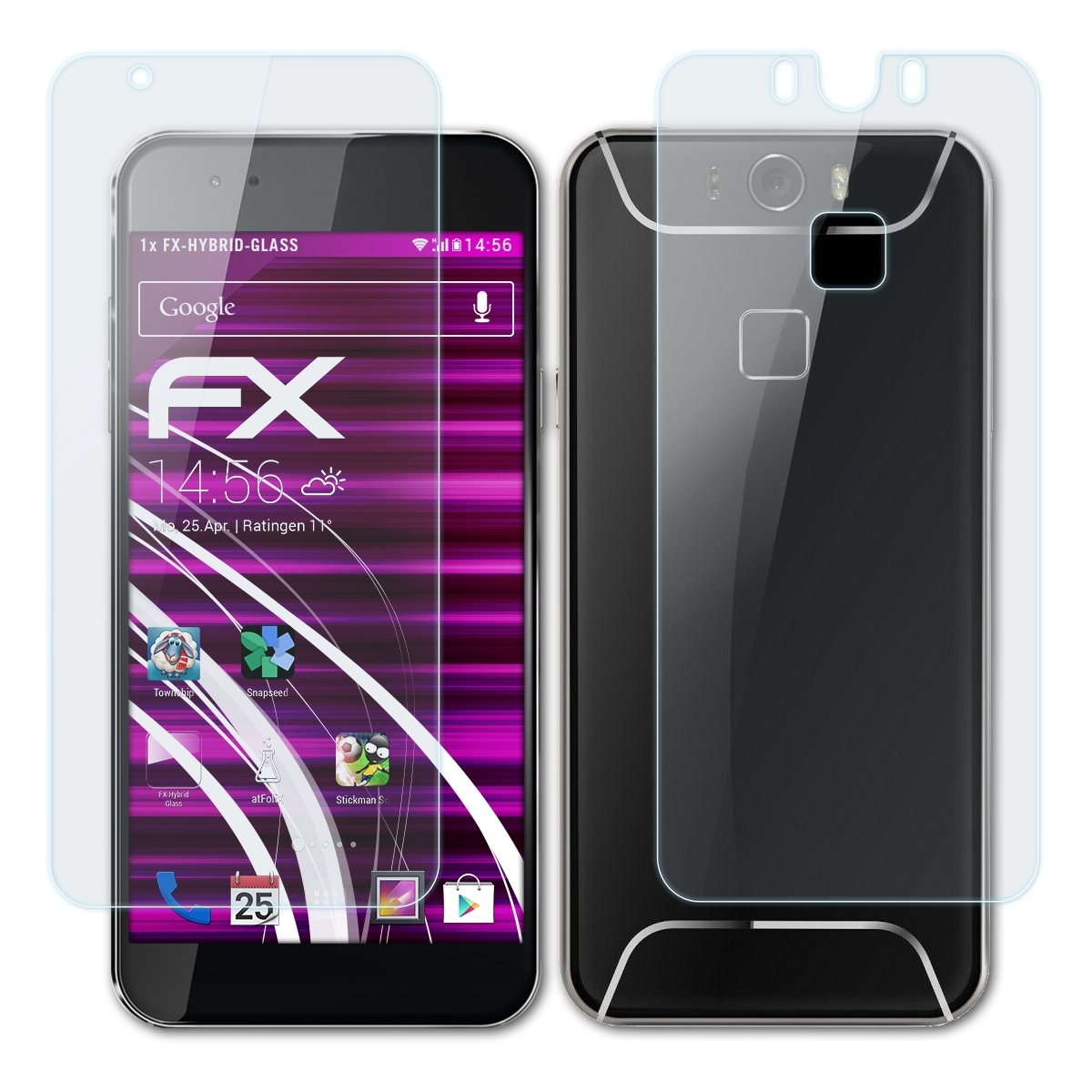 ATFOLIX FX-Hybrid-Glass Schutzglas(für ME Pro) Gigaset