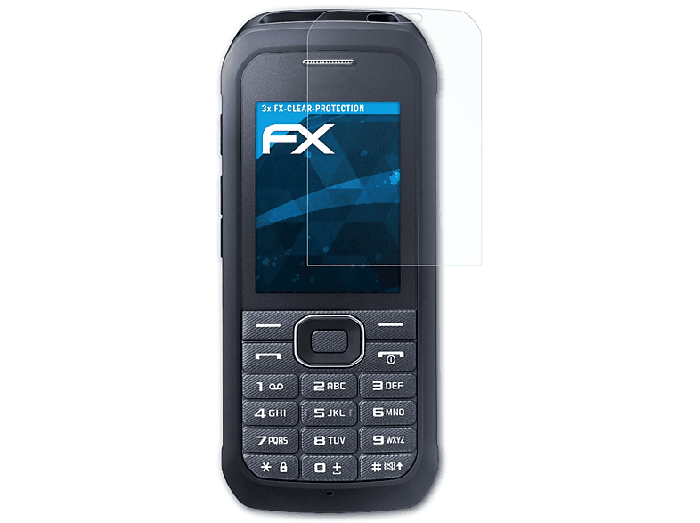 ATFOLIX 3x FX-Clear Displayschutz(für Samsung 550) Xcover