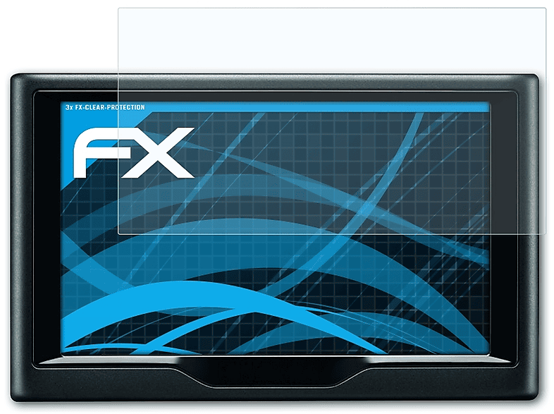 ATFOLIX 3x FX-Clear Displayschutz(für Garmin nüvi 67LMT)