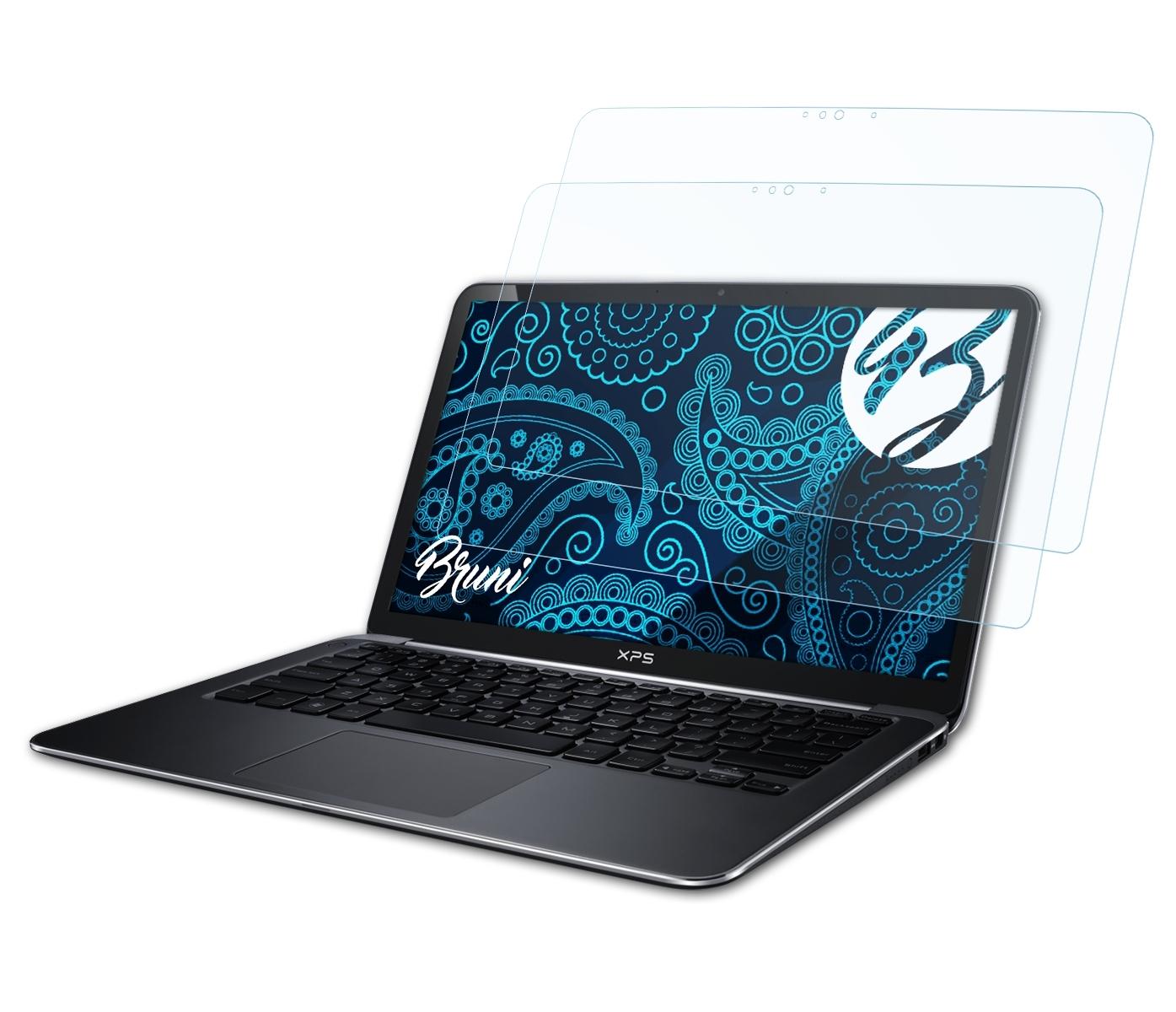 (9333, Version 13 2014)) XPS Schutzfolie(für Dell Basics-Clear 2x BRUNI Ultrabook
