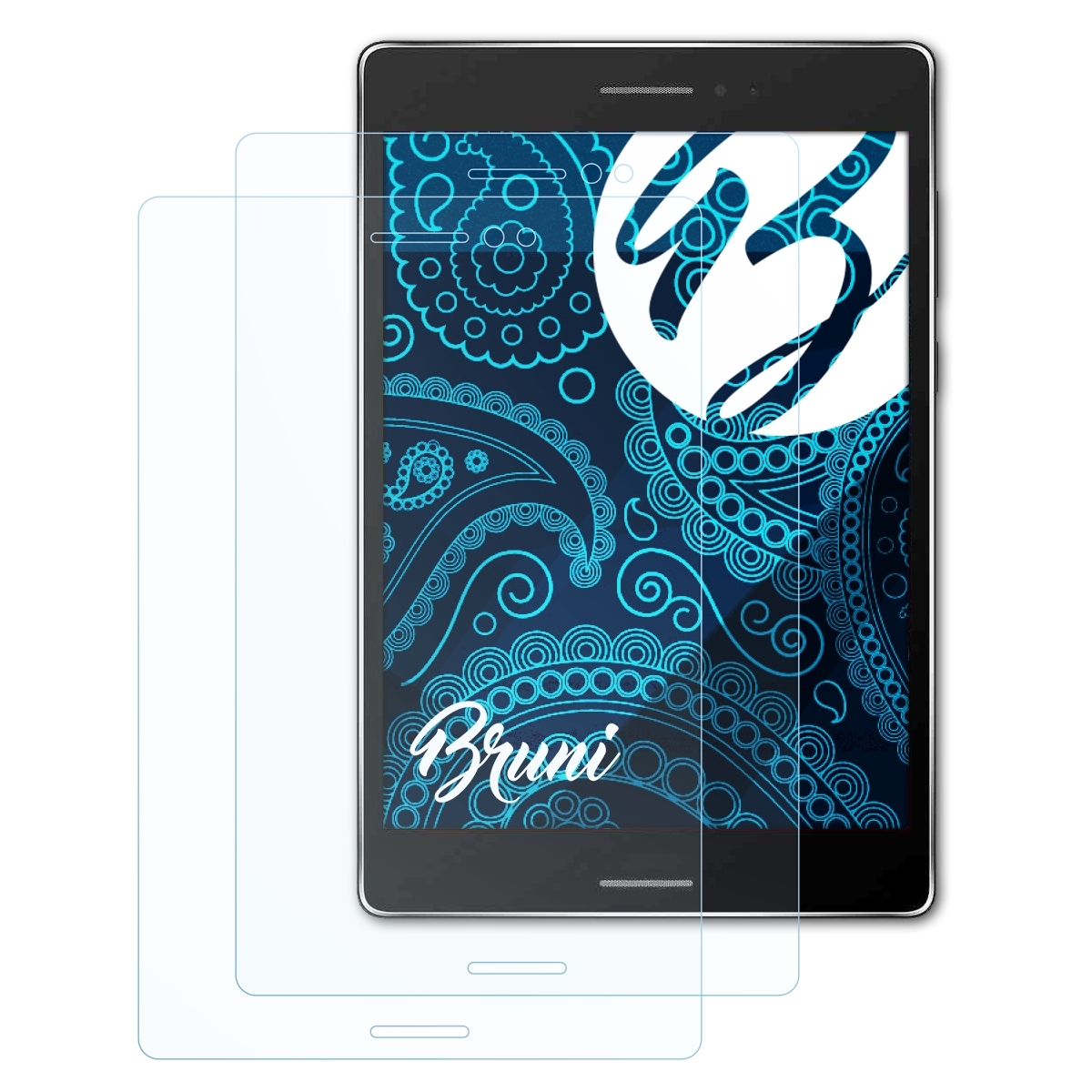 BRUNI 2x S Schutzfolie(für Asus 8.0) ZenPad Basics-Clear