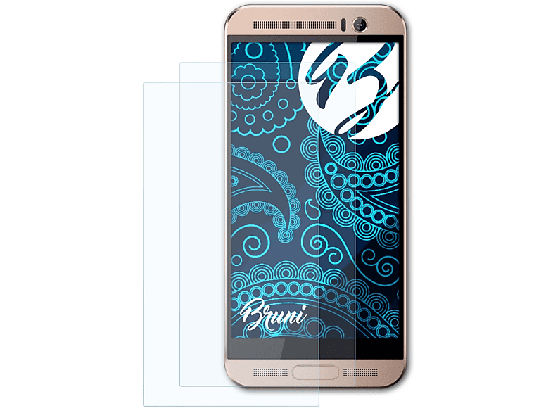 BRUNI 2x Basics-Clear Schutzfolie(für HTC One ME)