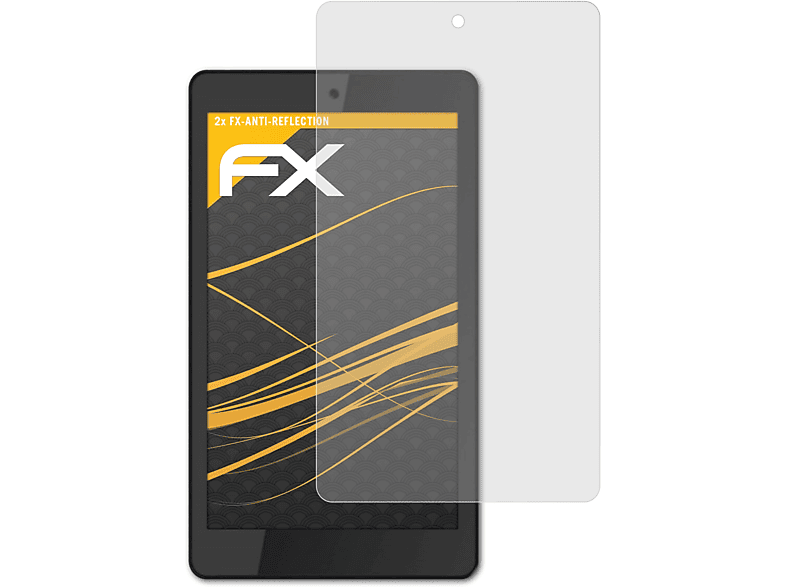 ATFOLIX 2x FX-Antireflex Displayschutz(für Lenovo IdeaPad Miix 300 (8 inch))