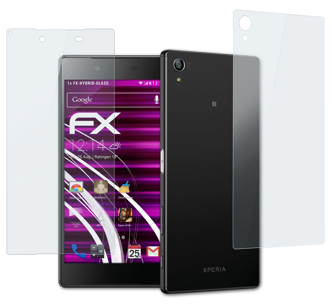 ATFOLIX FX-Hybrid-Glass Schutzglas(für Z5 Premium) Sony Xperia
