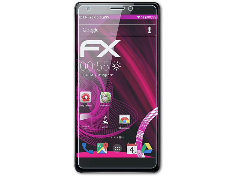 ATFOLIX FX-Hybrid-Glass Schutzglas(für Huawei Mate S)