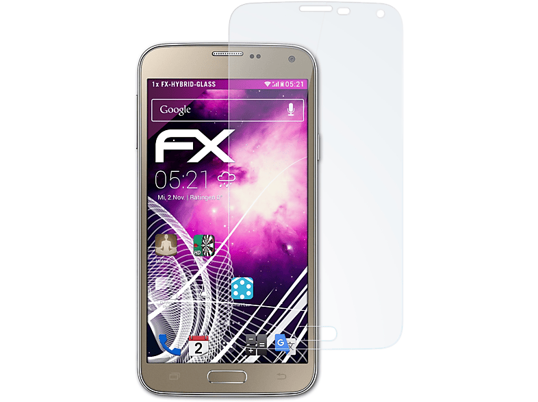 S5 Galaxy Neo (G903F)) Schutzglas(für ATFOLIX Samsung FX-Hybrid-Glass