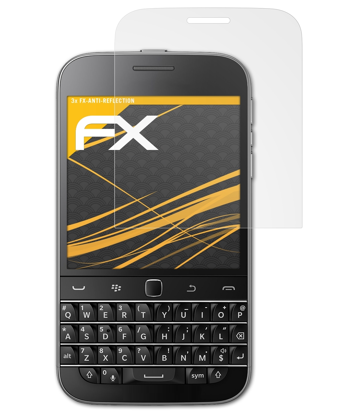 3x Blackberry Displayschutz(für Non Camera) FX-Antireflex ATFOLIX Classic