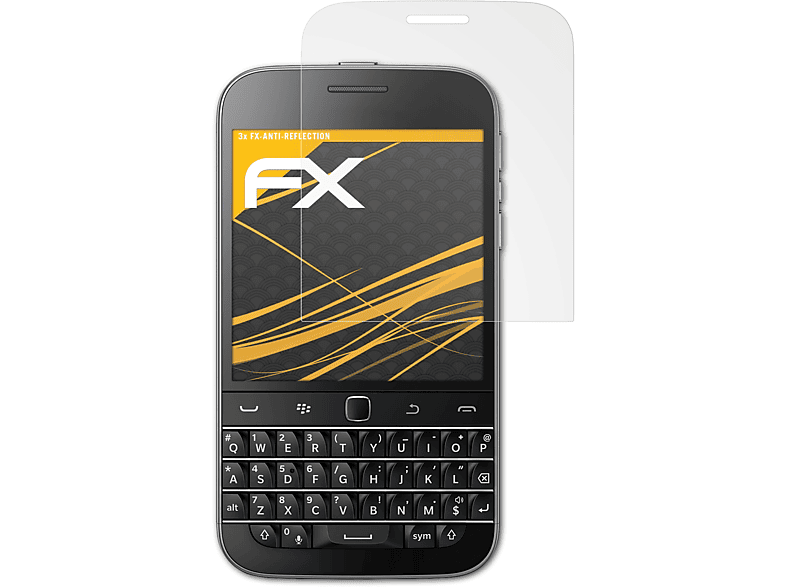 ATFOLIX 3x FX-Antireflex Blackberry Camera) Non Displayschutz(für Classic