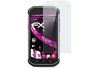 ATFOLIX FX-Hybrid-Glass Schutzglas(für Caterpillar CAT S40)