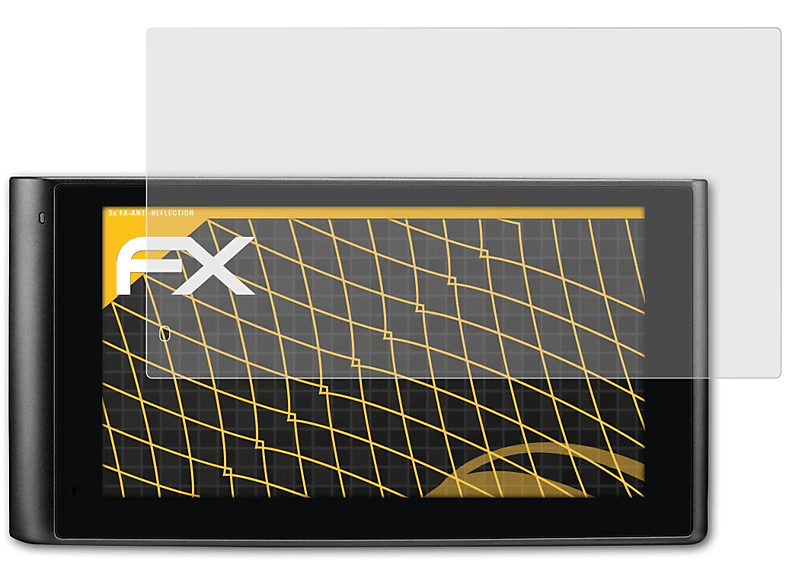 ATFOLIX 3x FX-Antireflex Displayschutz(für Garmin dezlCam LMT-D/ LMT)