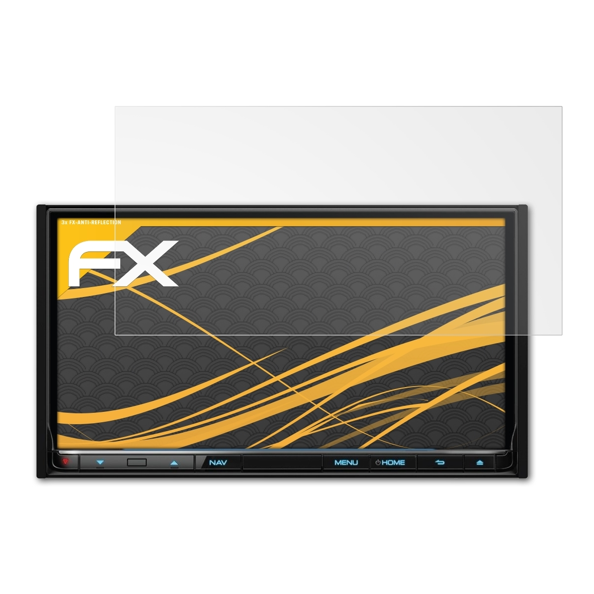 ATFOLIX 3x FX-Antireflex Displayschutz(für Kenwood DNN9150DAB)