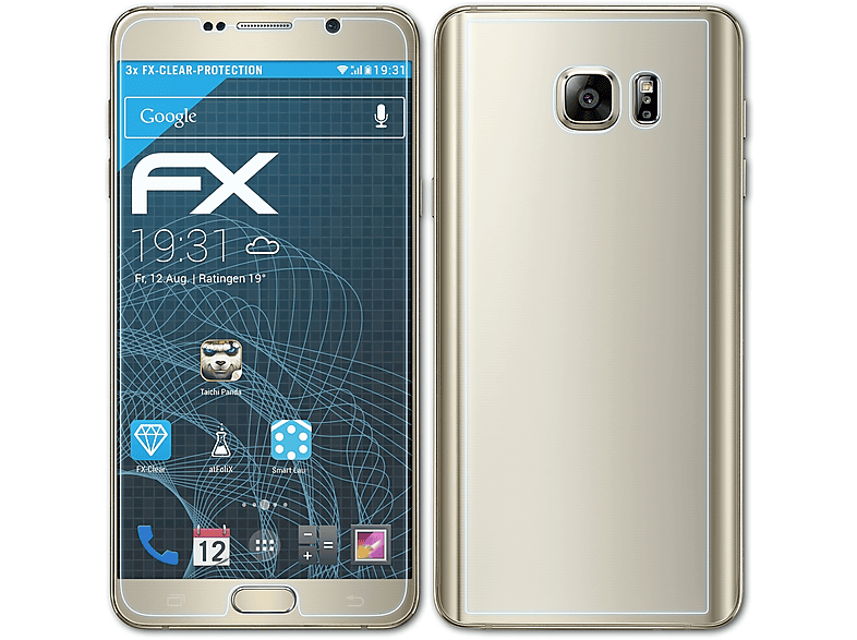 Note Galaxy 3x ATFOLIX (SM-N920)) Displayschutz(für Samsung 5 FX-Clear