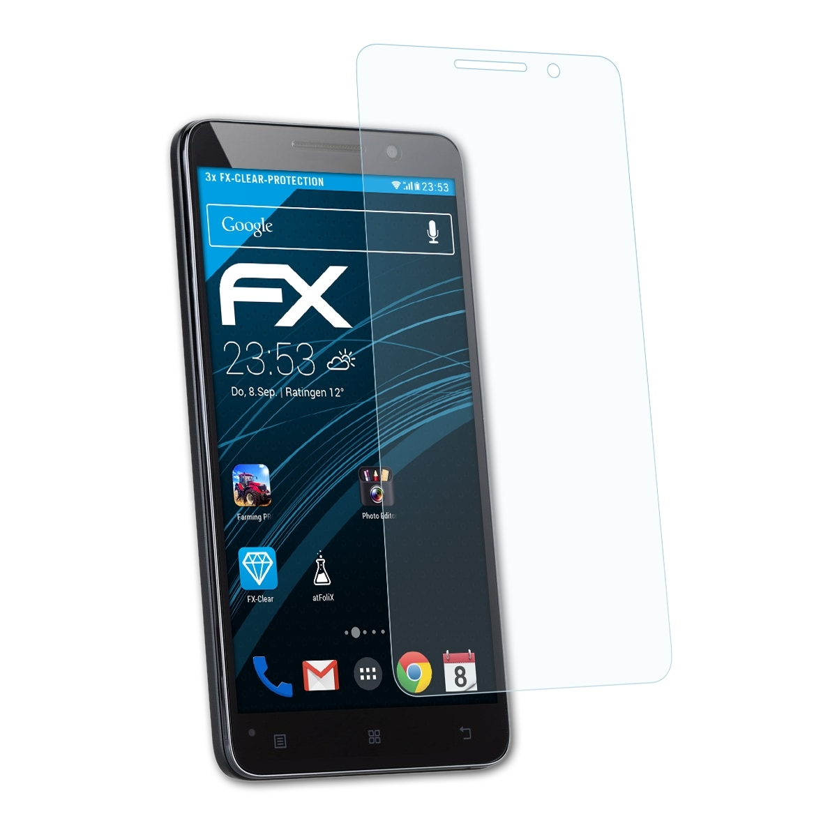 ATFOLIX 3x FX-Clear Displayschutz(für Lenovo A616)