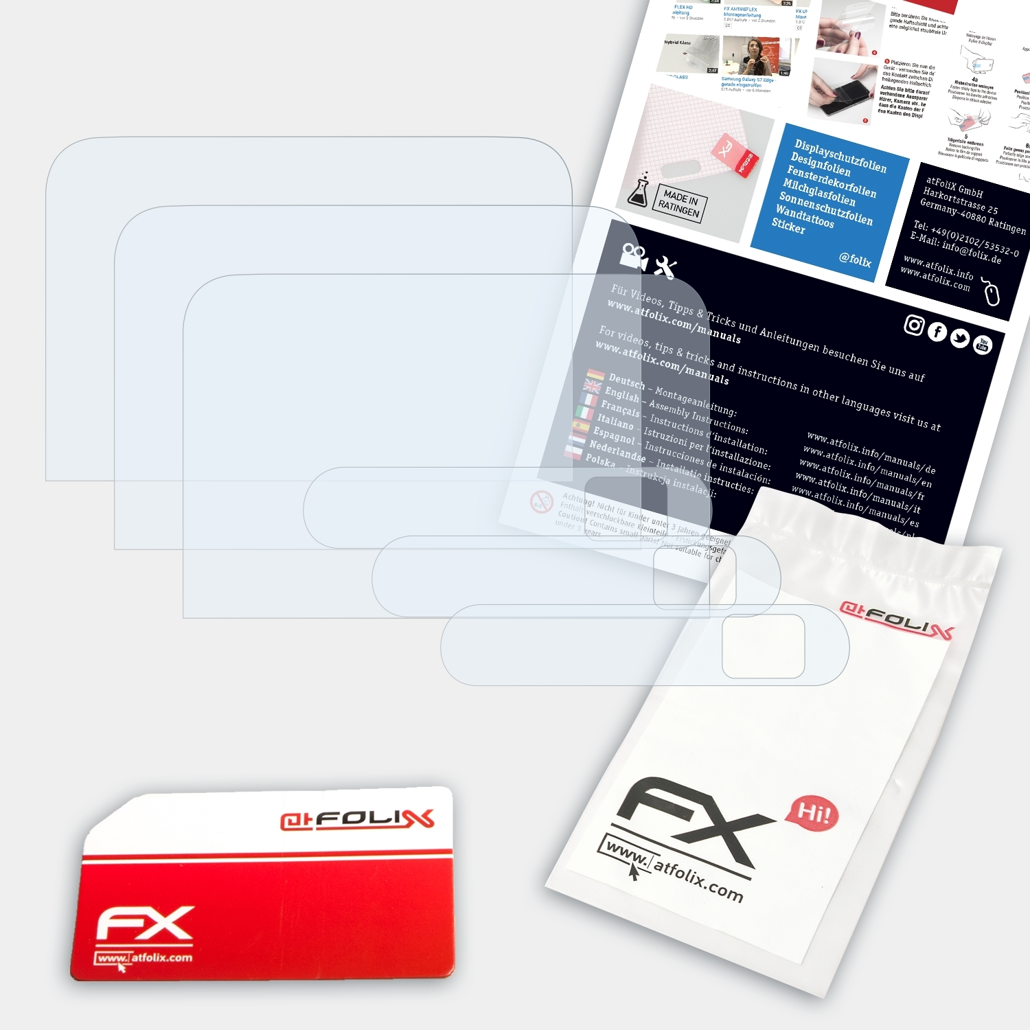 ATFOLIX 3x FX-Clear Displayschutz(für 2) Spro ZTE