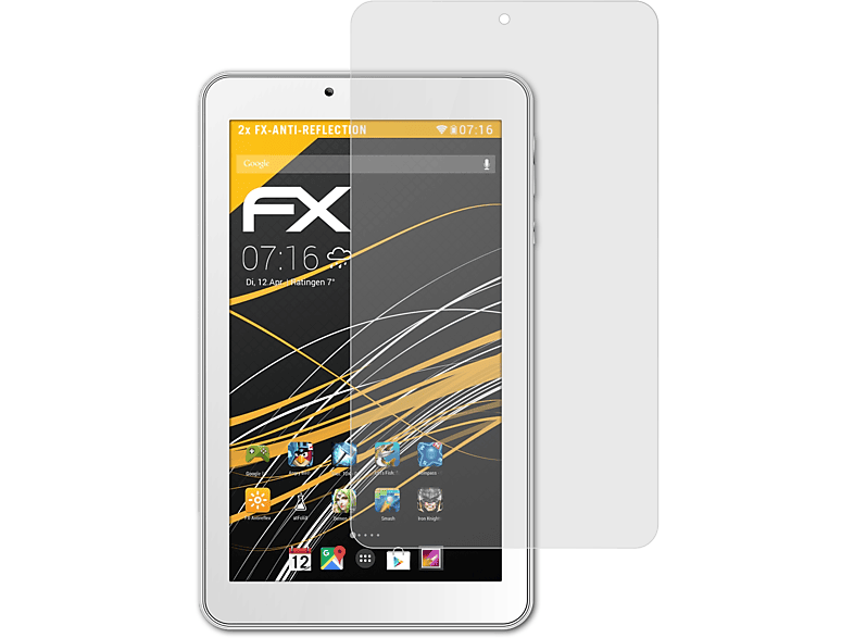 ATFOLIX 2x Platinum) FX-Antireflex Archos 70 Displayschutz(für