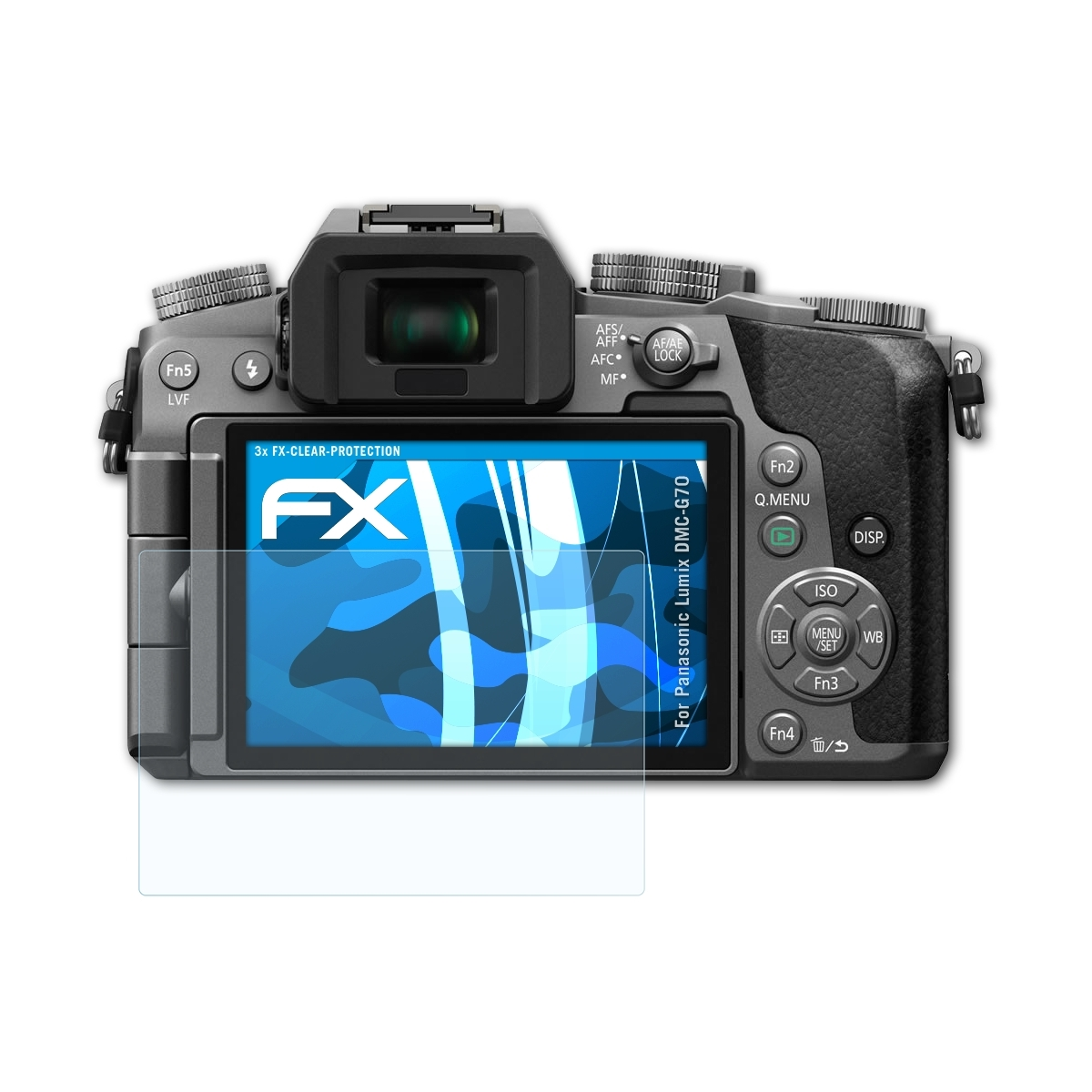 ATFOLIX 3x FX-Clear Lumix Panasonic DMC-G70) Displayschutz(für