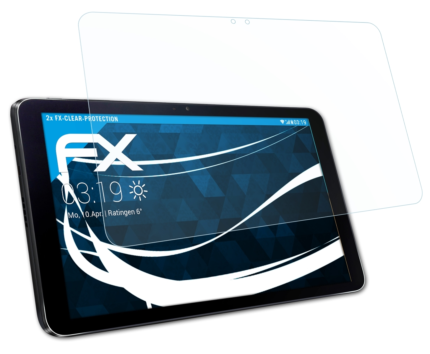 ATFOLIX 2x FX-Clear G Pad 10.1) Displayschutz(für II LG