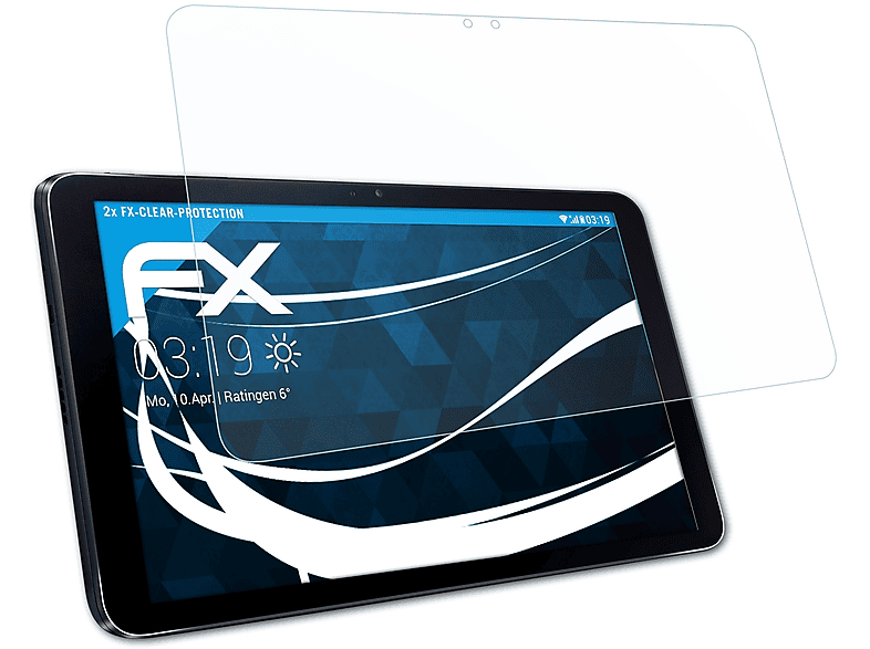 ATFOLIX 2x FX-Clear G Pad 10.1) Displayschutz(für II LG