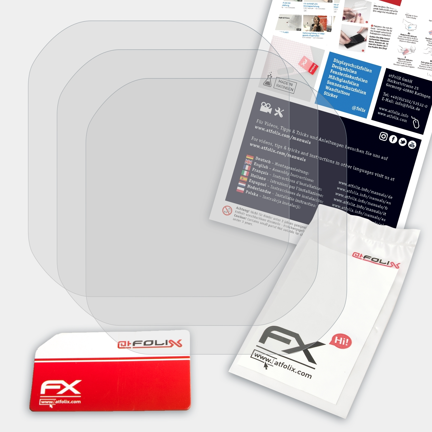 FX-Antireflex (23 3x mm)) Displayschutz(für 25 ATFOLIX Forerunner Garmin