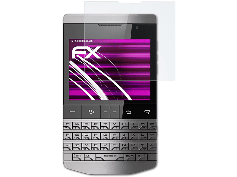 FX-Hybrid-Glass Blackberry ATFOLIX P9981) Schutzglas(für