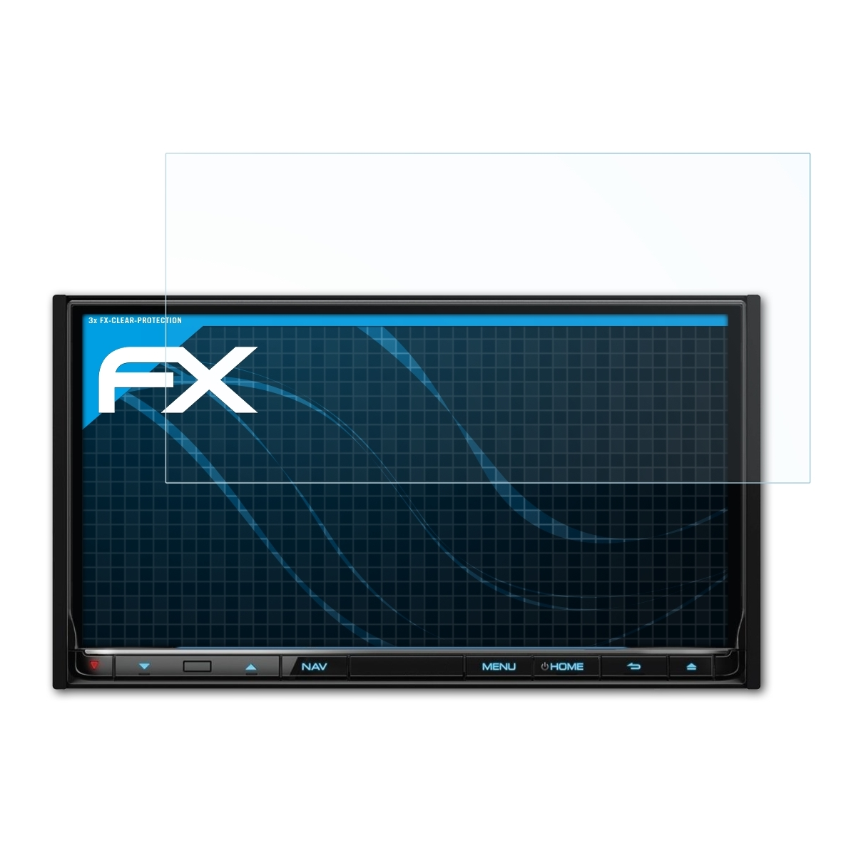 ATFOLIX 3x FX-Clear Displayschutz(für Kenwood DNN9150DAB)