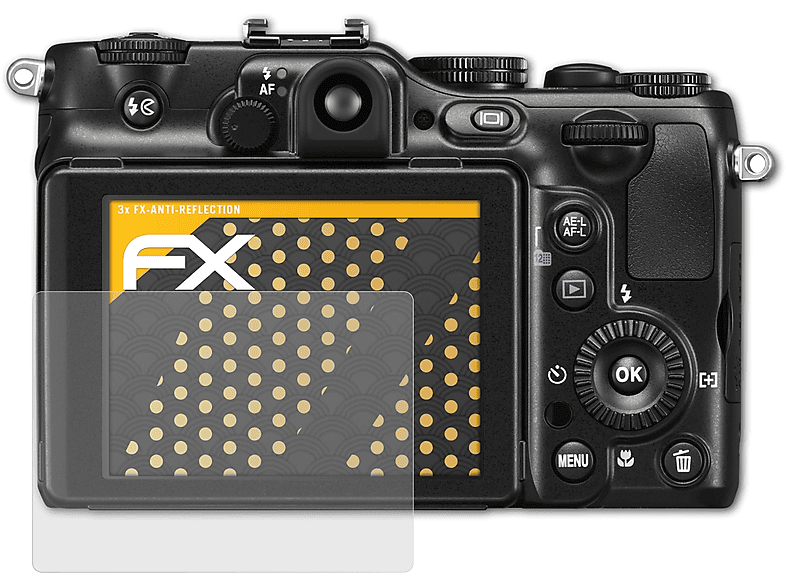 ATFOLIX 3x Coolpix P7100) Nikon FX-Antireflex Displayschutz(für