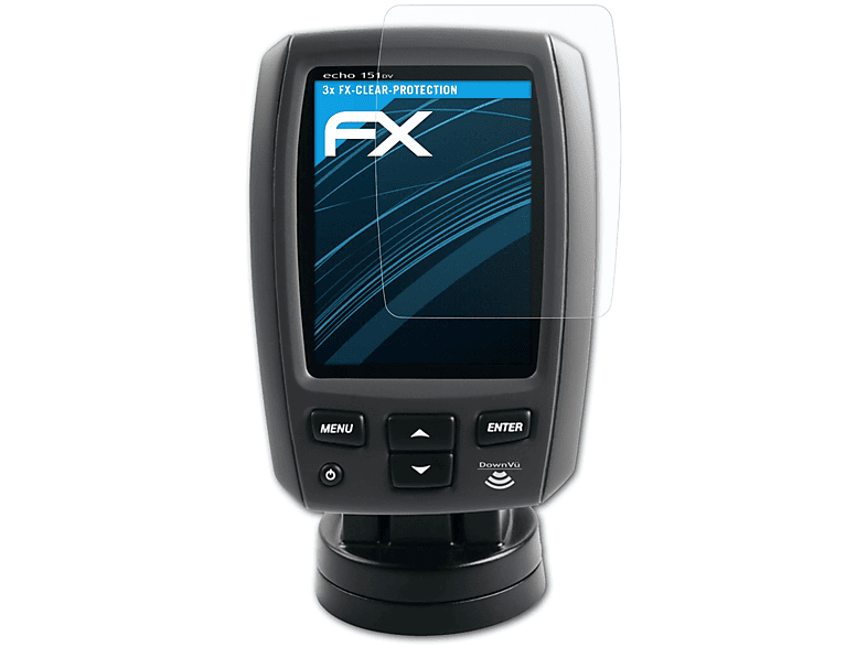 ATFOLIX 3x FX-Clear Displayschutz(für Garmin 101/151dv) echo