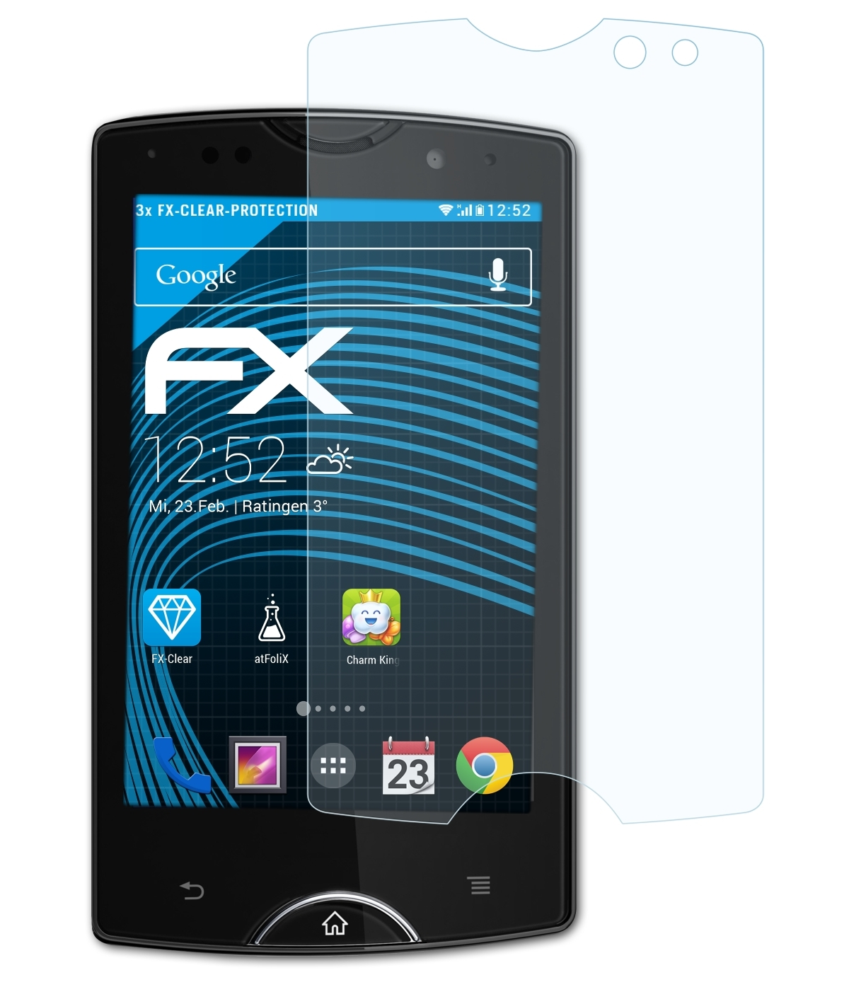 ATFOLIX 3x FX-Clear Displayschutz(für mini Xperia Sony-Ericsson pro)