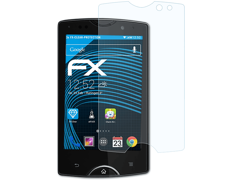 ATFOLIX 3x Displayschutz(für FX-Clear mini Xperia Sony-Ericsson pro)