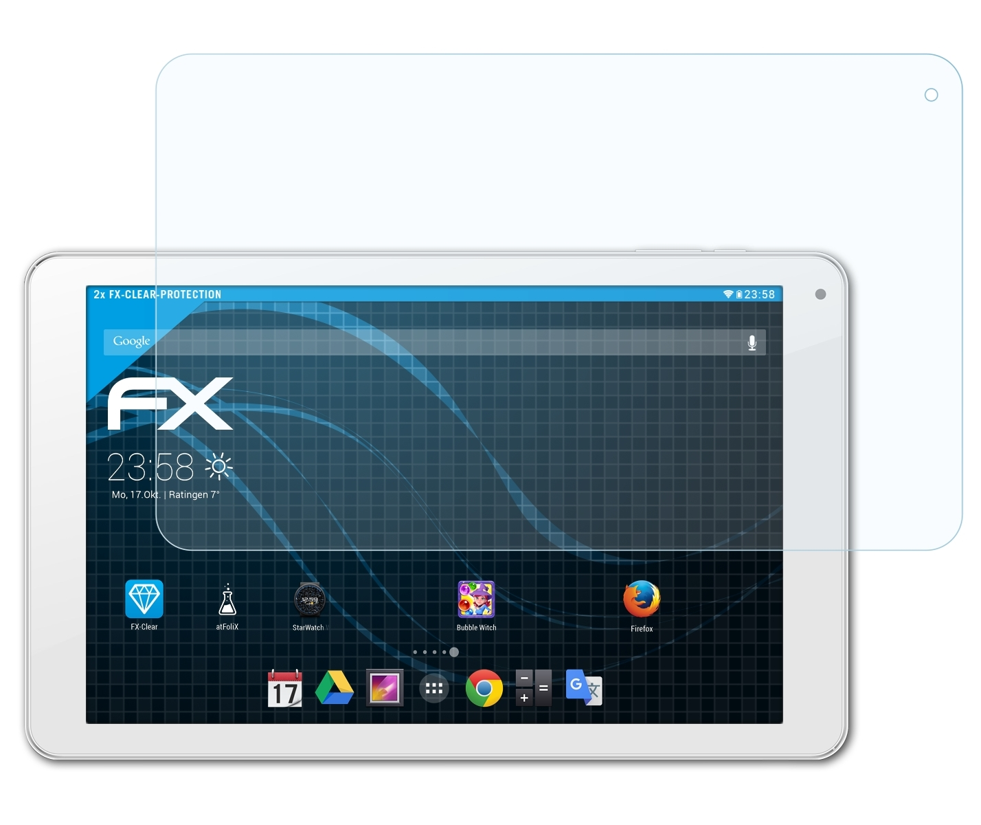 ATFOLIX 2x FX-Clear Displayschutz(für 101c Archos Platinum)