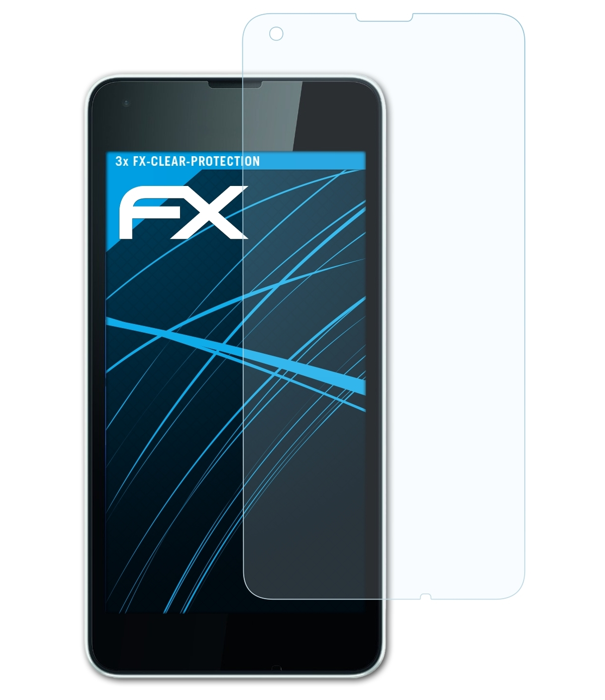 3x Displayschutz(für 550) FX-Clear ATFOLIX Microsoft Lumia