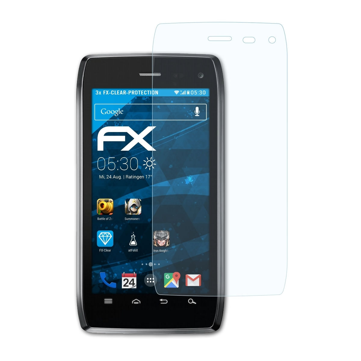 FX-Clear Displayschutz(für Droid 4) 3x Motorola ATFOLIX