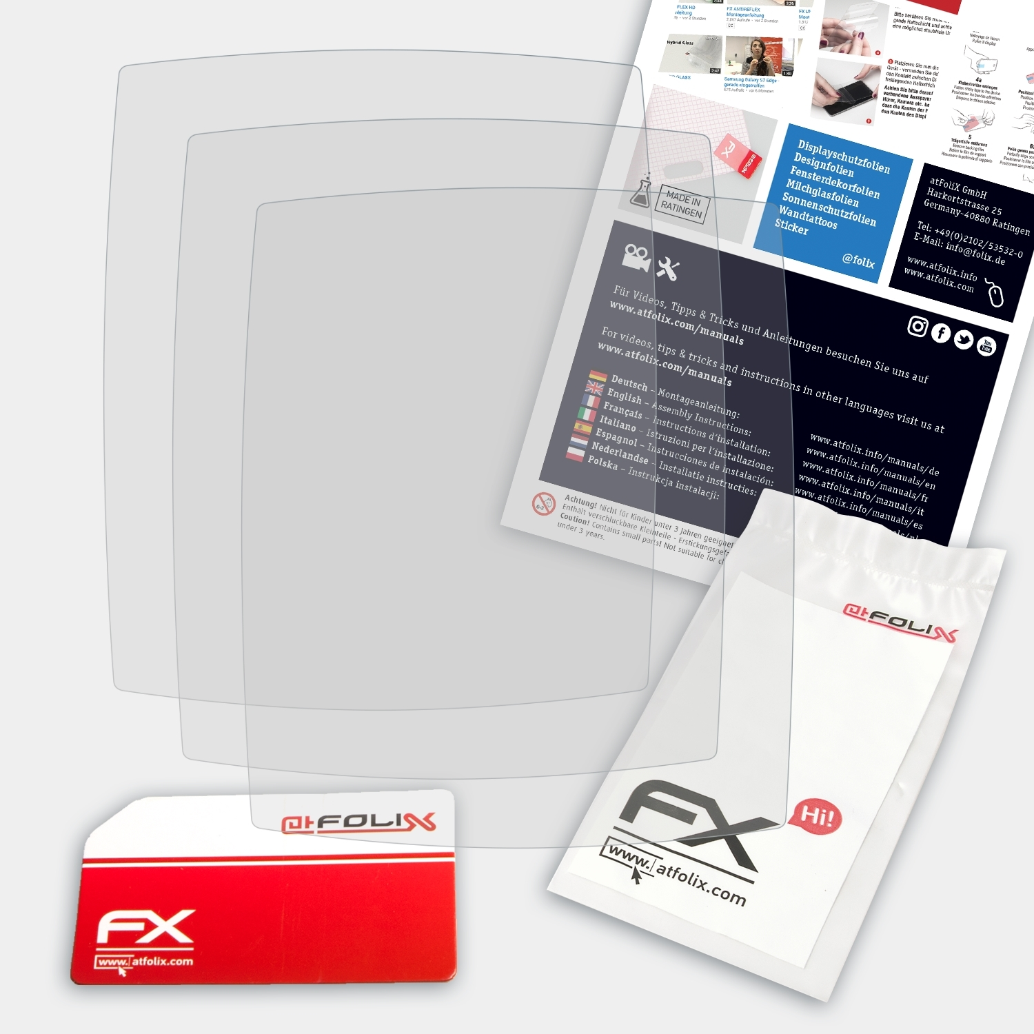 Rox Sigma 3x Displayschutz(für 10.0 GPS) FX-Antireflex ATFOLIX