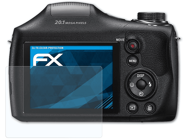 ATFOLIX 3x FX-Clear Displayschutz(für Sony DSC-H300)